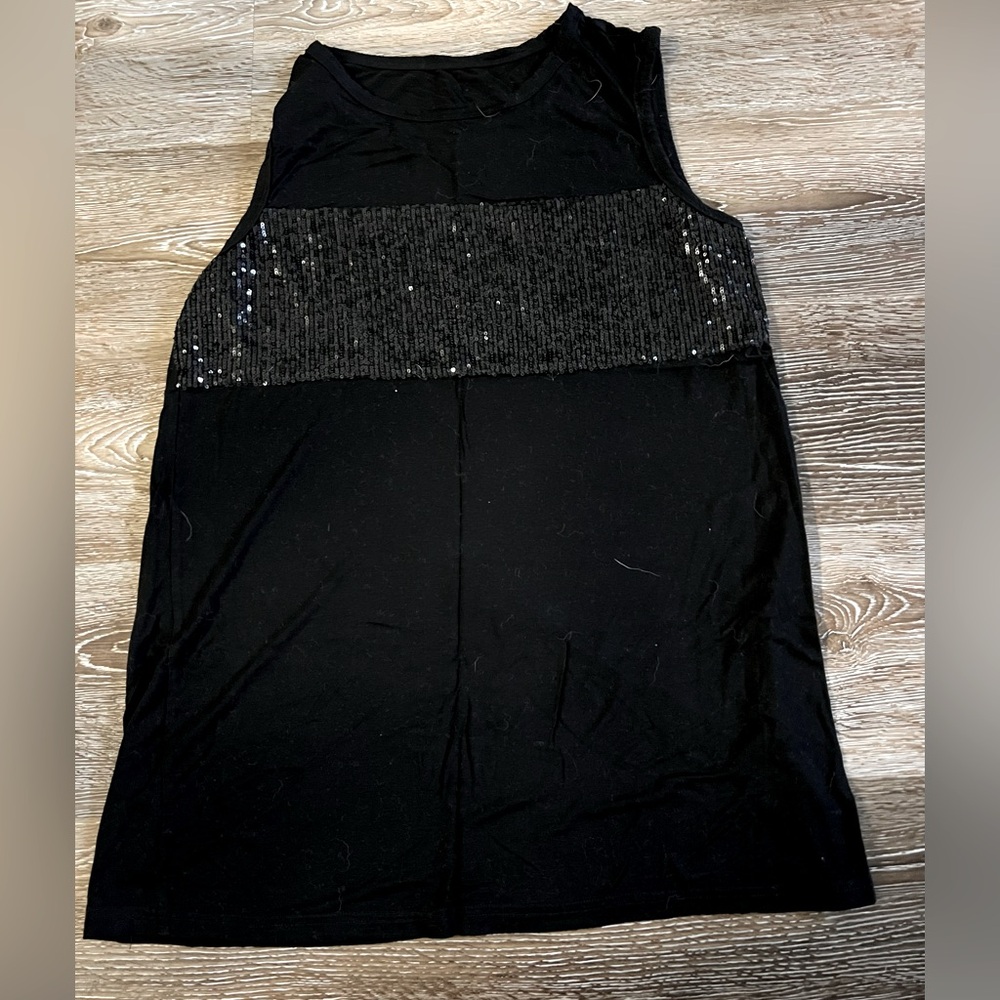 Ladies Sequin Sleeveless Top